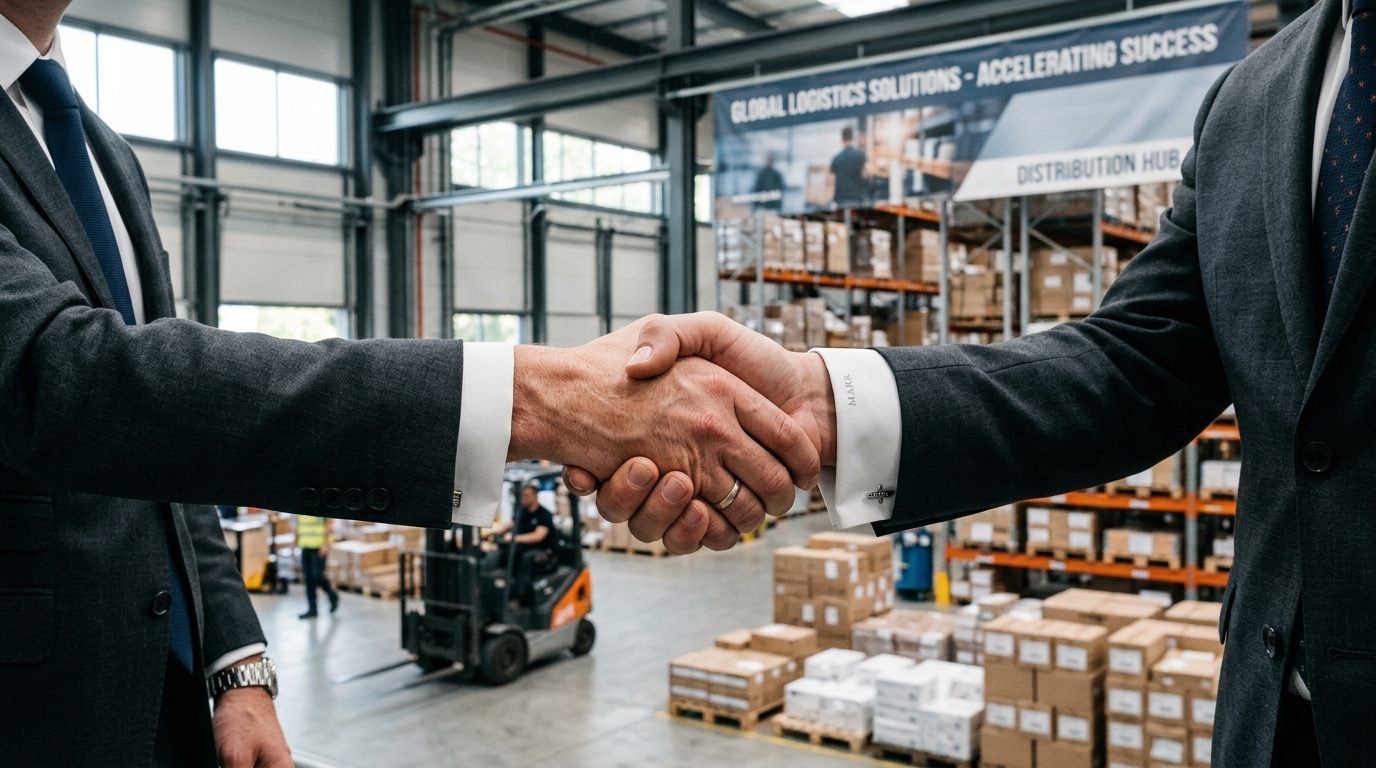 Stronger Supply Chains Together - Partnership Handshake