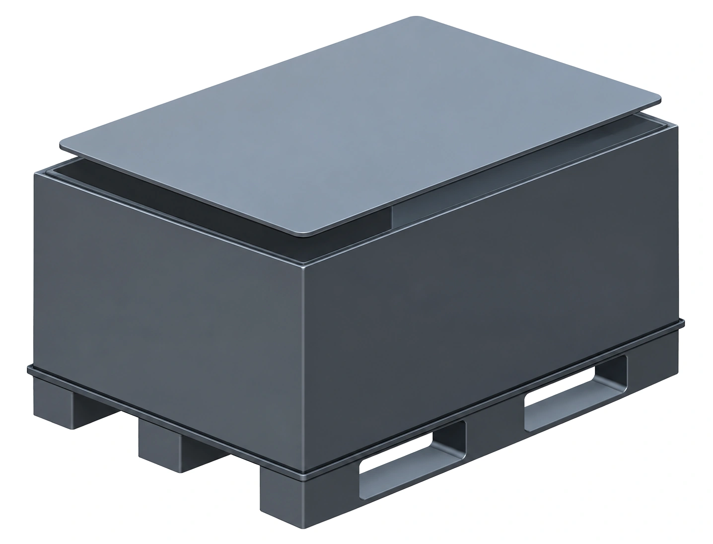 Enclosed Container with Top Lid